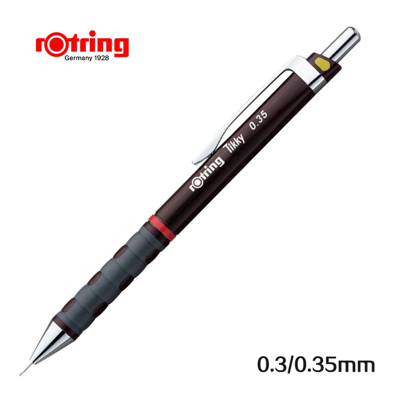 Механический карандаш Rotring Tikky 0,35 мм/0,5 мм/0,7 мм/1,0 мм, грифельные карандаши для школы, Графитовые карандаши, товары для рукоделия - Цвет: Wine 035mm