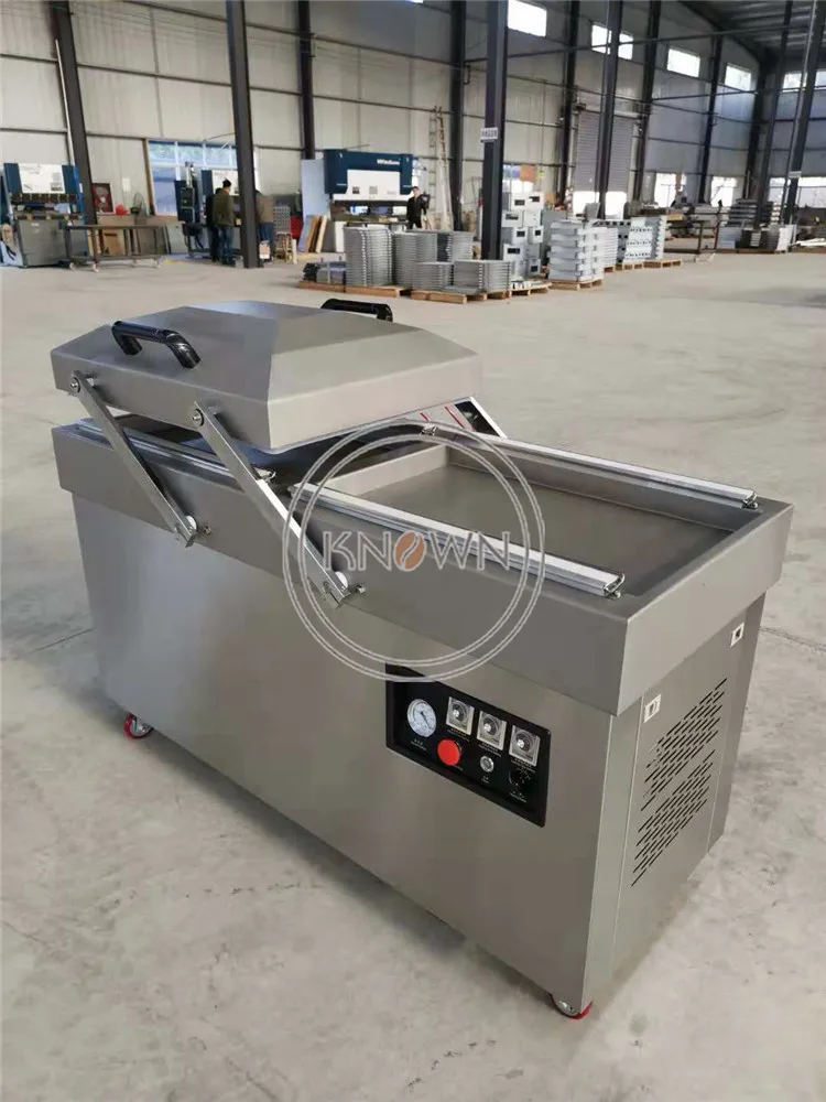 

Sealing length 600mm 40m3/h groove version double chamber vacuum packing machine for sale