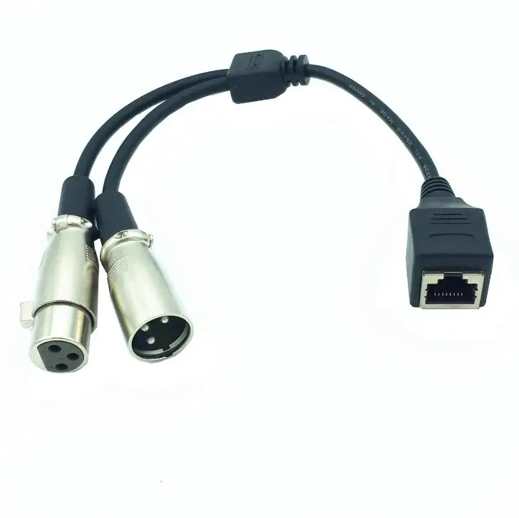 LBSC RJ45 Ethernet Female на 3 Pin XLR и Male адаптер конвертер кабель| |