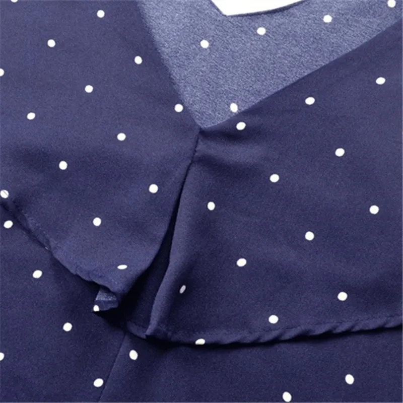 Women Sundress V-Neck Dot Dress 2018 Off Shoulder Mini Spaghetti Strap Dresses Casual Ladies Backless Sleeveless | Женская одежда