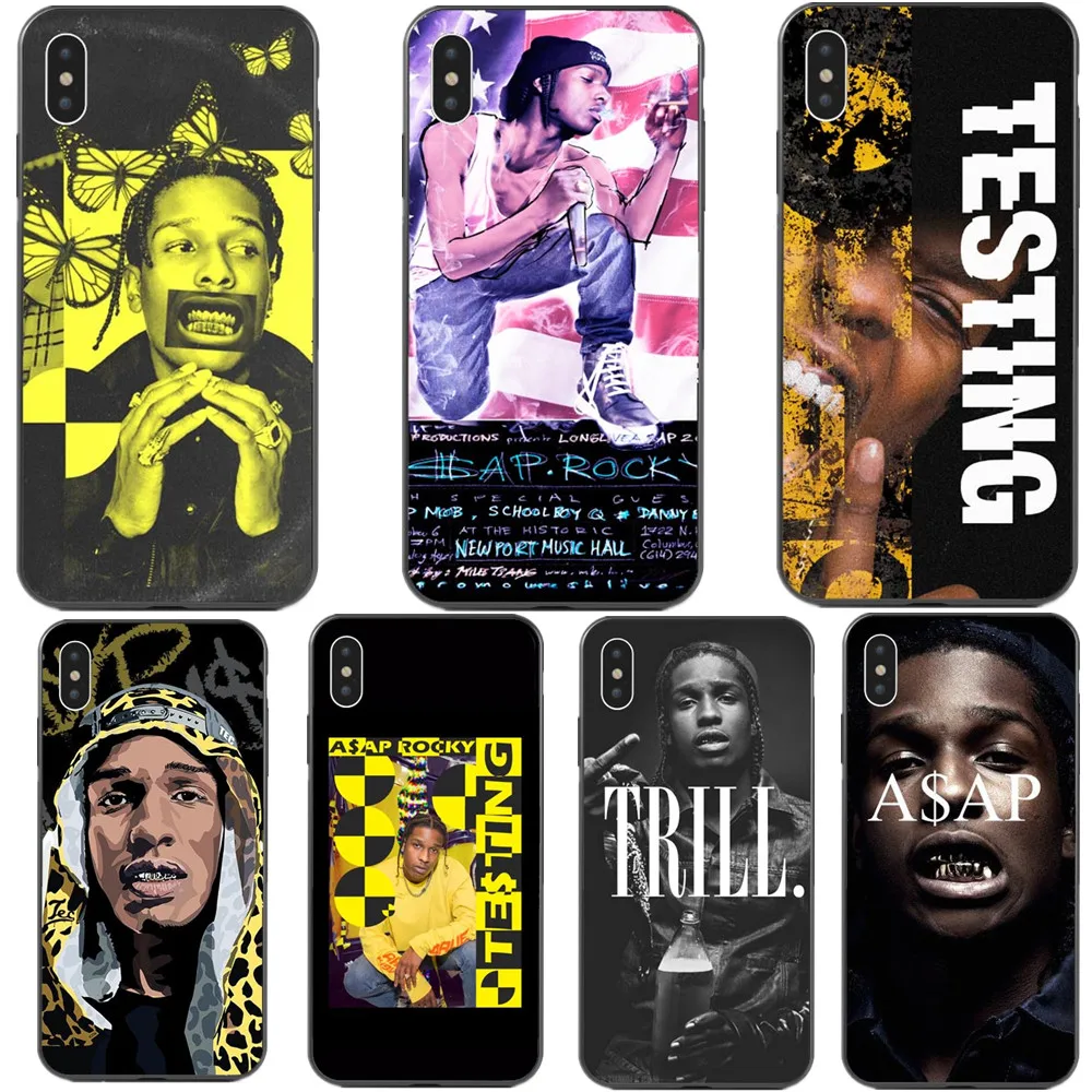 ASAP Rocky Cool Rapper Черный Силиконовый ТПУ чехол для телефона чехол для iPhone 5 5S SE 6 6splus 7 7Plus 8 8 Plus X XS MAX XR 5,8 6,1 6,5