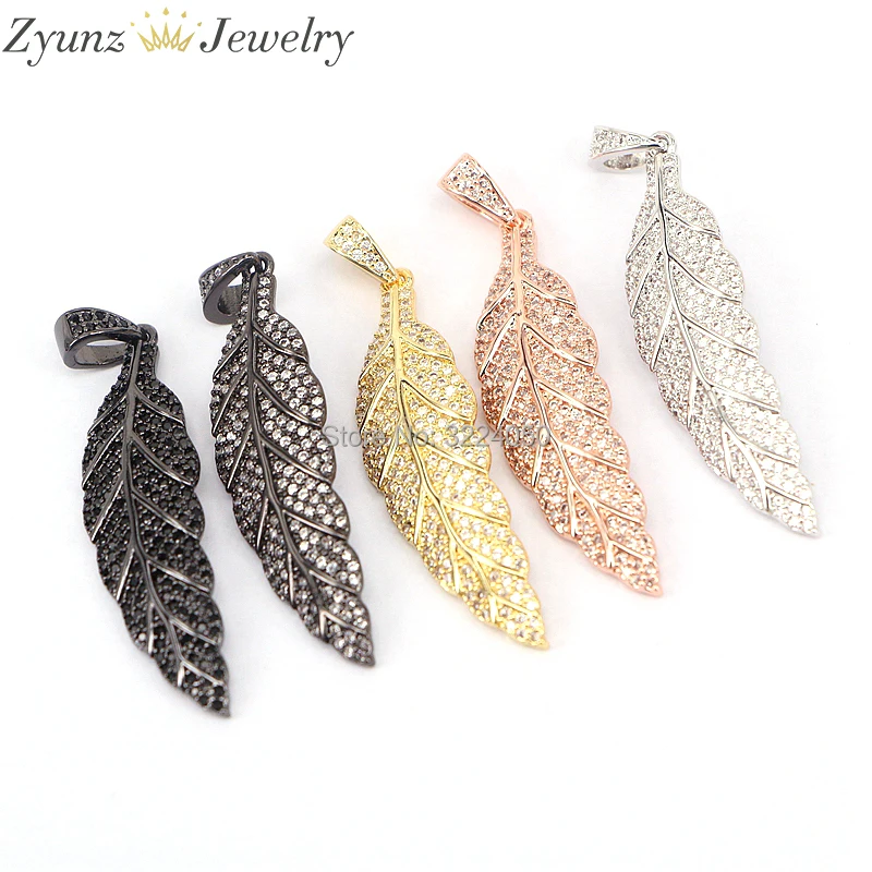 5 шт. подвеска в виде листьев из фианита|pave pendant|f pendantpendant mix |