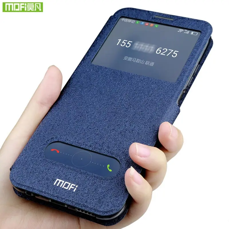 Mofi For Huawei Honor 9 Case Smart Window case huawei honor cover silicone back honor9 luxury leather TPU funda |