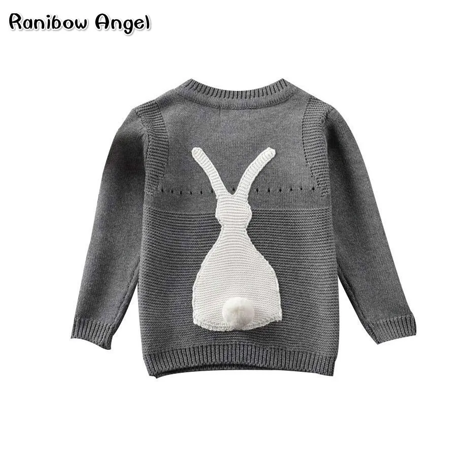 

Autumn Baby Boys Girls Sweater Toddler Girls Jumper Knitwear Rabbit Long-Sleeve Pullover for Girls and Boys Children's Clothing