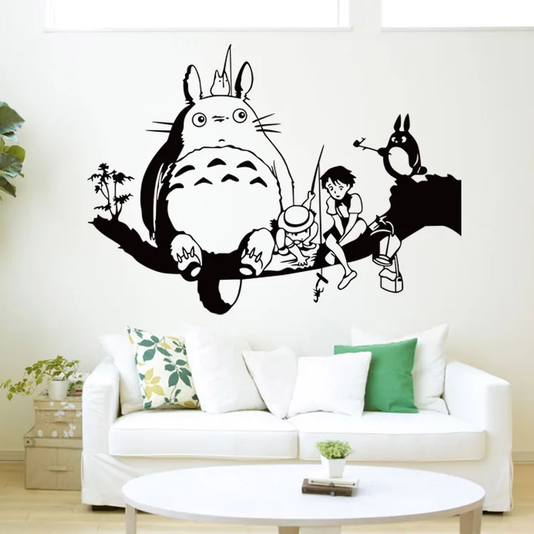 Настенная Наклейка Totoro для детской комнаты Настенный декор художественный
