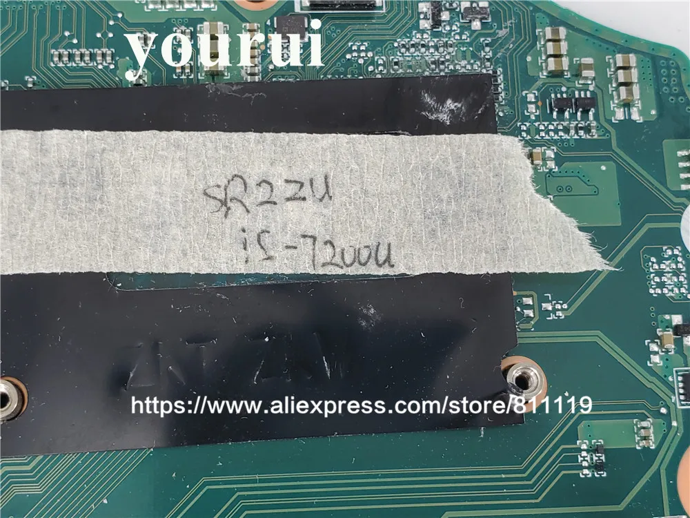 Для Acer aspire E5 575 575G Материнская плата ноутбука SR2ZU I5 7200U Процессор GTX950M DAZAAMB16E0 NBGDF1100B