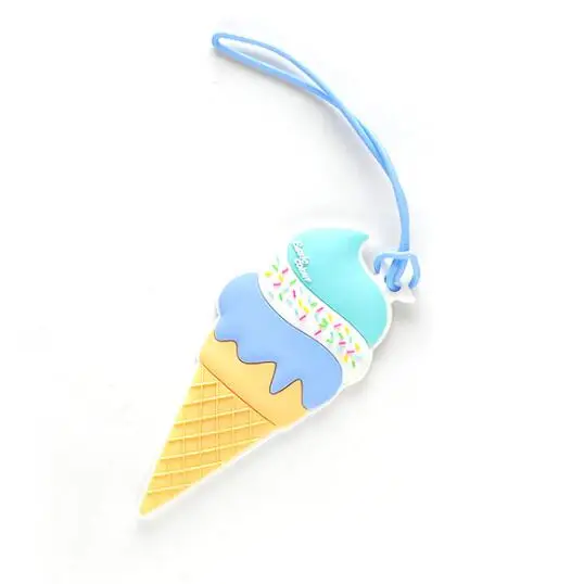 2 Аксессуары для путешествий, багажная бирка, креативный чехол для мороженого, силикагель, чемодан, ID адрес, держатель, багажные бирки, этикетка - Цвет: 2