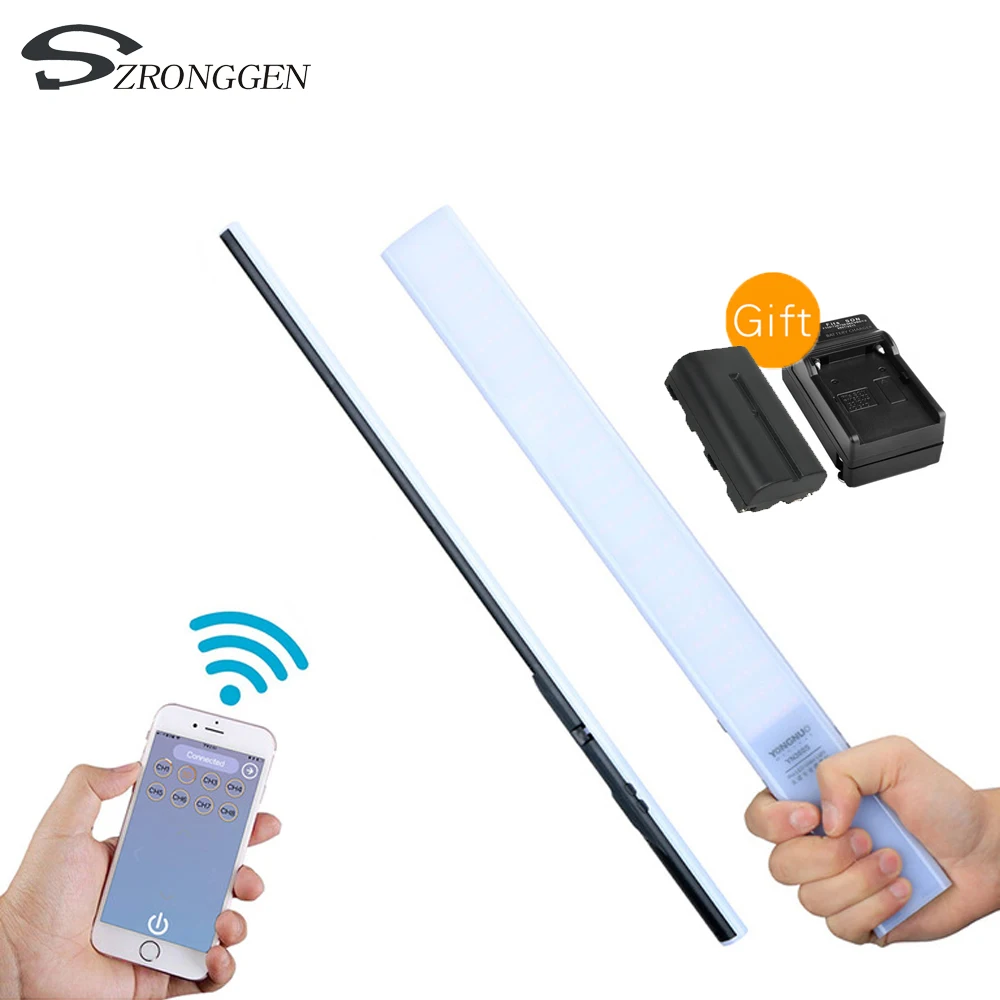 YONGNUO YN360S 3200K 5500K Ручная Светодиодная лампа Ice Stick для видеосъемки + зарядное