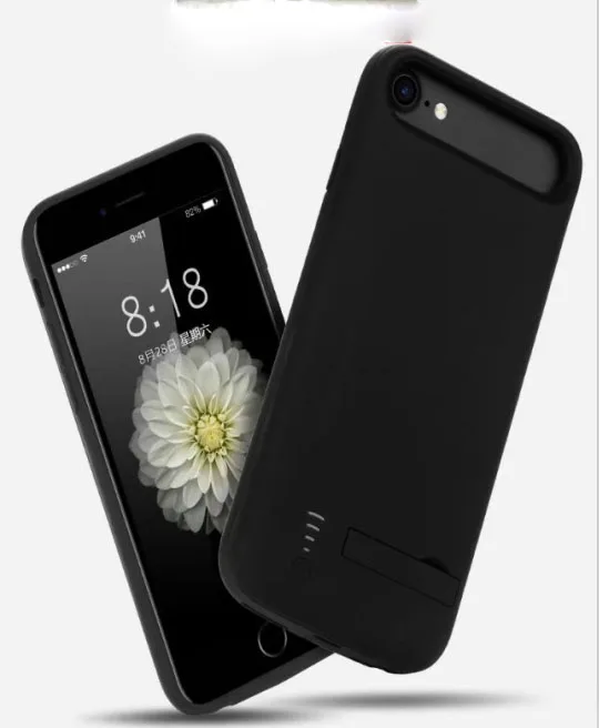 

External Pack Backup charger stand case Battery Charger Cases for Apple iPhone 6 6S 7 8 Plus 5500/8000mAh Power Bank Case