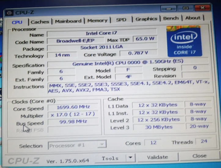 E5-2650LV4 Original Intel Xeon ES Version E5 2650LV4 1.50GHZ 12-Core 30MB SmartCache FCLGA2011-3 free shipping | Компьютеры и офис