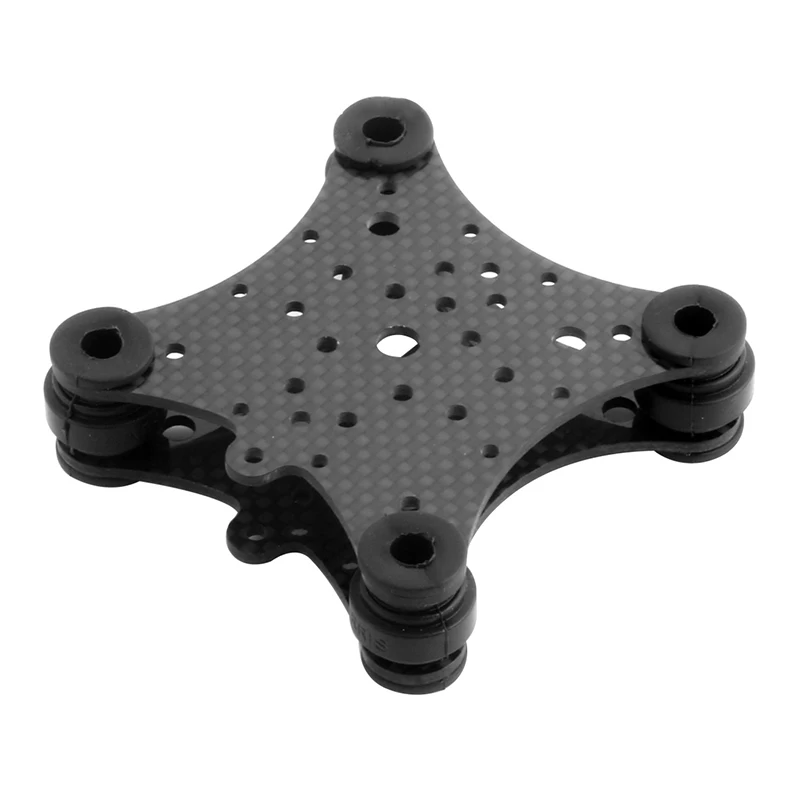 FPV углеродное волокно Антивибрационная пластина и резиновые шарики для DJI Phantom 1 2 Gimbal Mount Quadcopter для Gopro 2 3 PTZ Drone запчасти