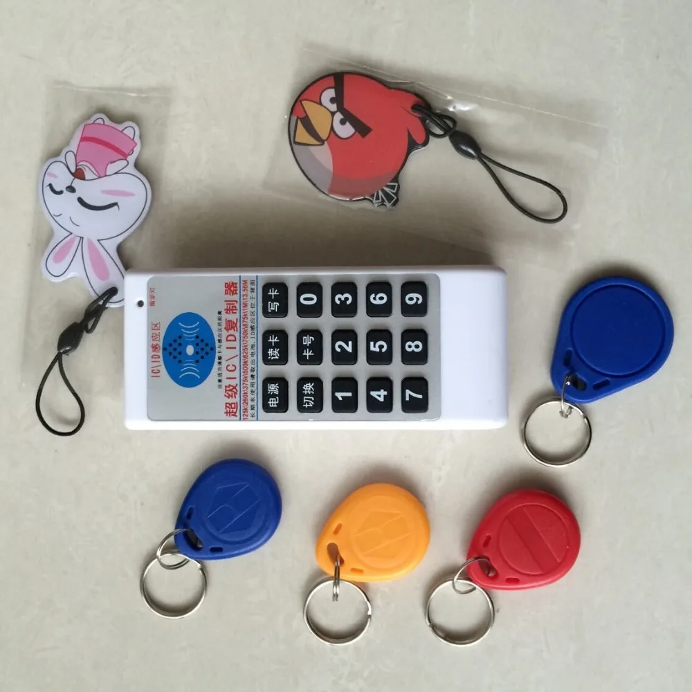 Ручной RFID NFC копир ID/IC считыватель писатель + 5x125 кГц T5577 брелоков 5x13 56 МГц UID карта