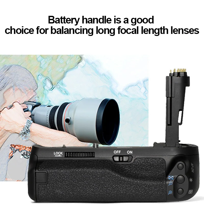 Новый профессиональный двойной Батарейный держатель для CANON EOS6DII DOM668 |