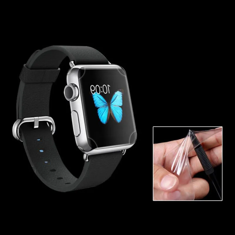 Для Apple Watch iWatch серии 1/2/3/4 38 42 мм версия 40/44 TPU Защитная пленка из ПЭТ Экран покрытие
