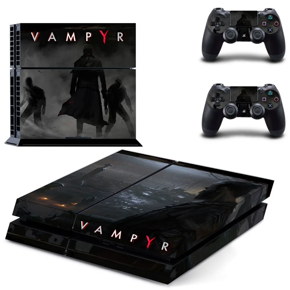 PS4 наклейка на всю кожу лицевые панели Vampyr для консоли и контроллера Sony playstation