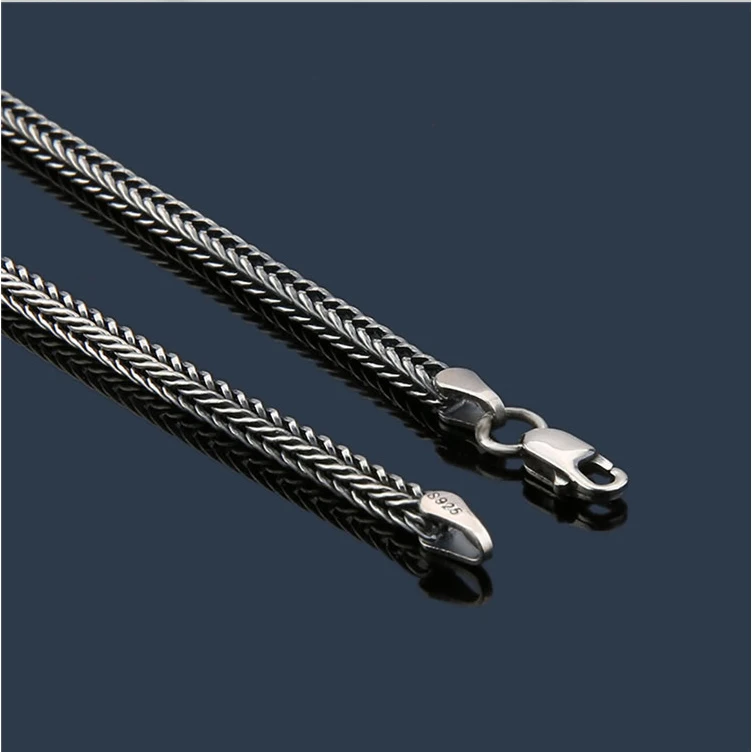 Lengkea jewery мужское ожерелье 100% Серебро 925 пробы 2 8 мм толстая Длинная цепочка