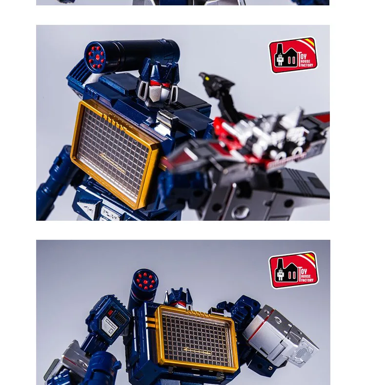 Трансформация THF Soundblaster металлическая часть деформация робот KO MP13 прозрачный soundbave фигурка игрушка Подарки для детей