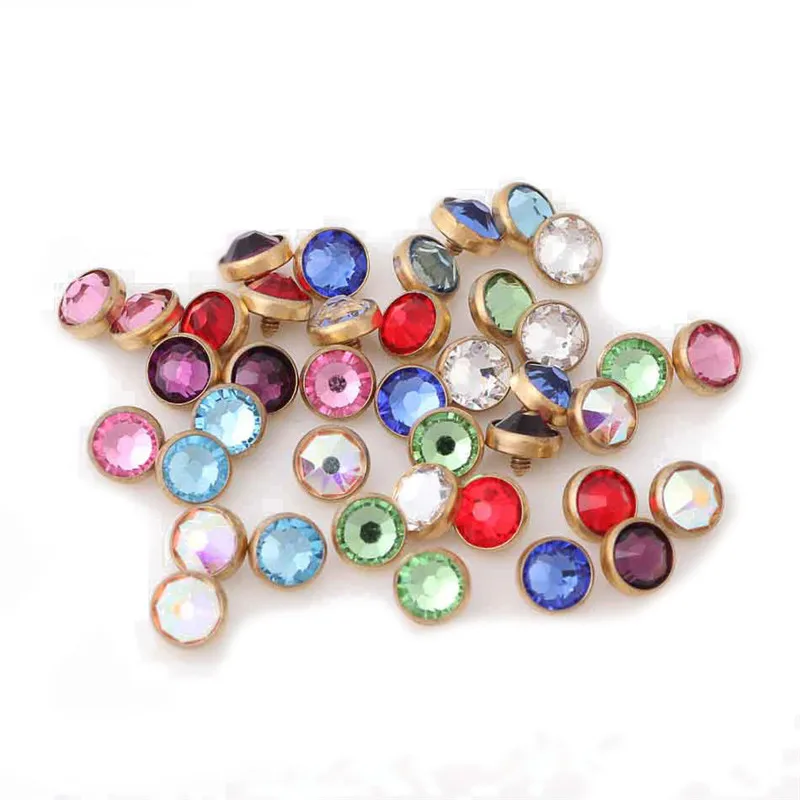 

Micro Skin Diver Dermal 100% Titanium Piercing Crystal Glass Top Dermal Piercing Body Jewelry Attachments-Jewelled Disc