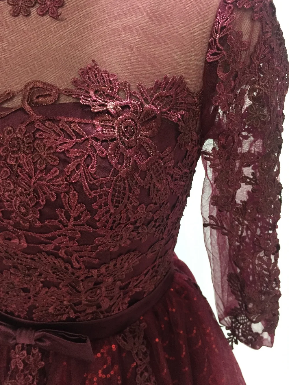 ILUSY Vestido de festa Красное Кружевное платье подружки невесты длиной до колена платья подружки невесты для свадьбы