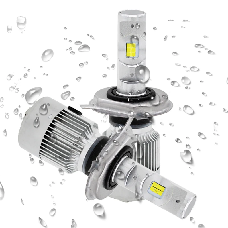 SUNKIA 2 шт./пара фар автомобиля 9004/HB1 9007/HB5 Plug& Play(подол короче спереди и длиннее сзади) луч 6000K чистый белый 7200LM 40 Вт авто лампы противотуманных фар автомобиля для укладки волос