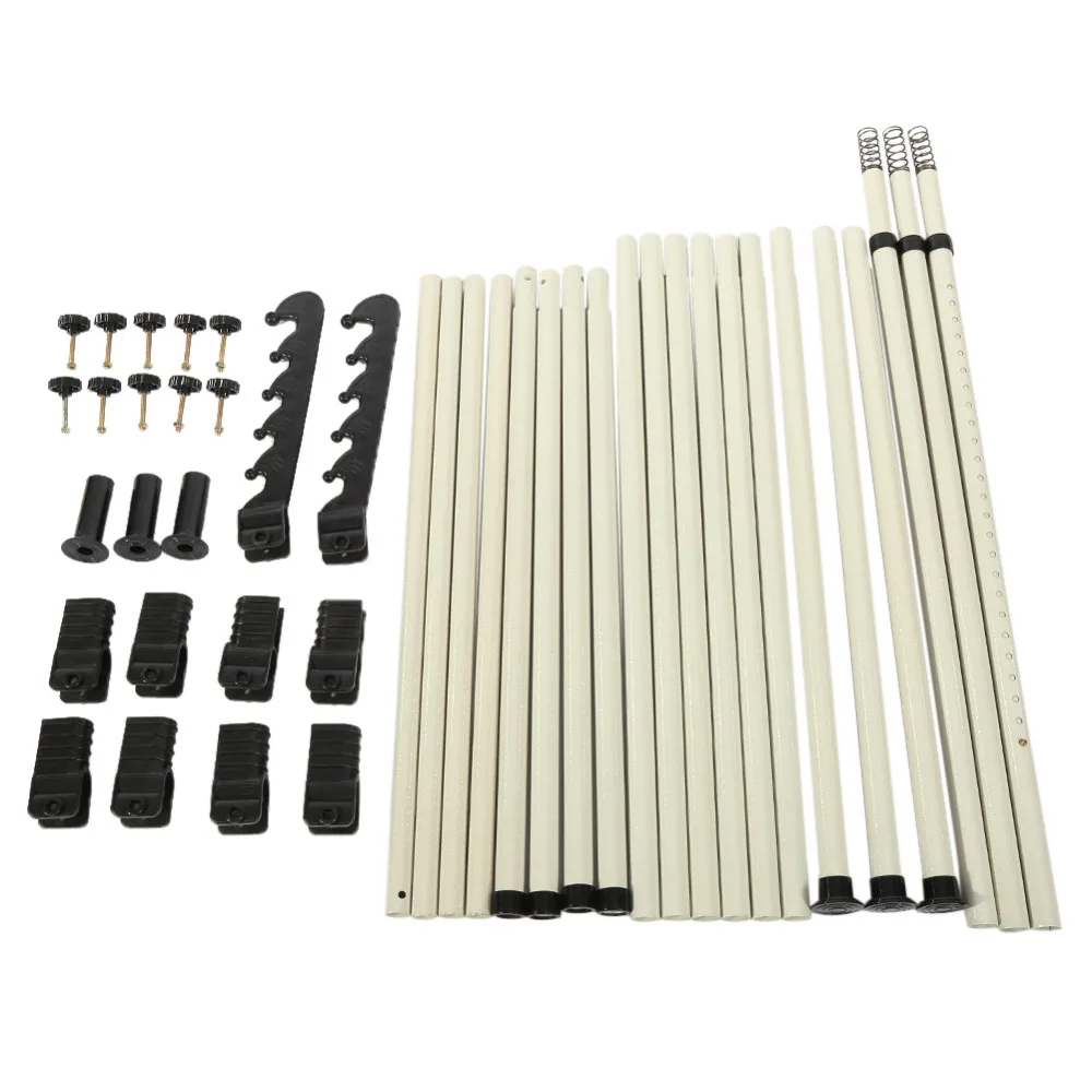 Двухполюсная портативная стойка для одежды сверхмощная Регулируемая домашняя