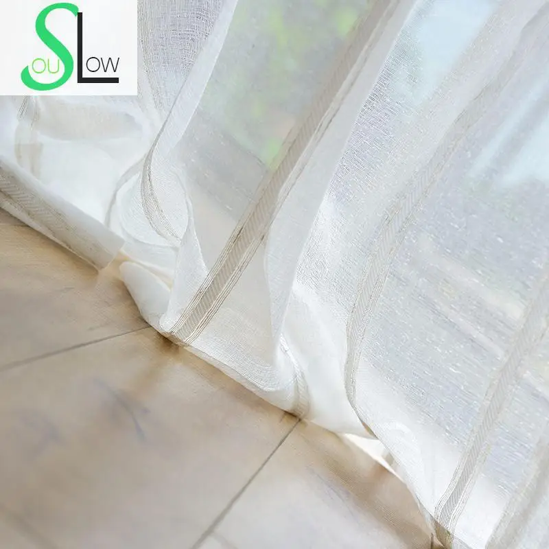 Занавески Slow Soul в полоску для экрана тюлевые и кухонные принадлежности