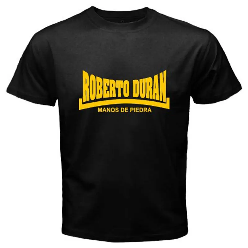 Новая мужская черная футболка robero DURAN Manos De Piedra Boxing Legend размер S 3XL|Мужские