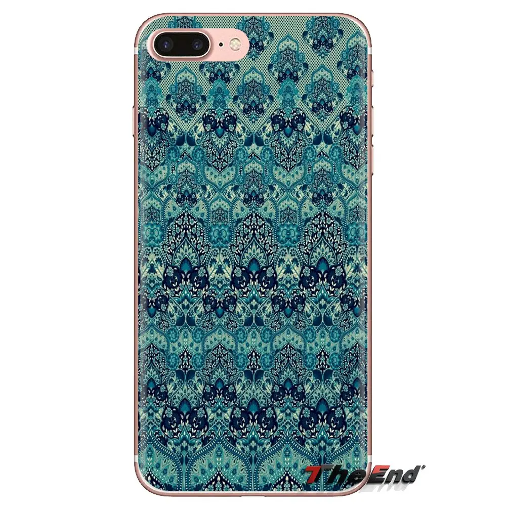 Гобеленовые обои для iPhone прозрачный чехол из ТПУ Samsung Galaxy S3 S4 S5 Mini S6 S7 Edge S8 S9 S10 Plus Note