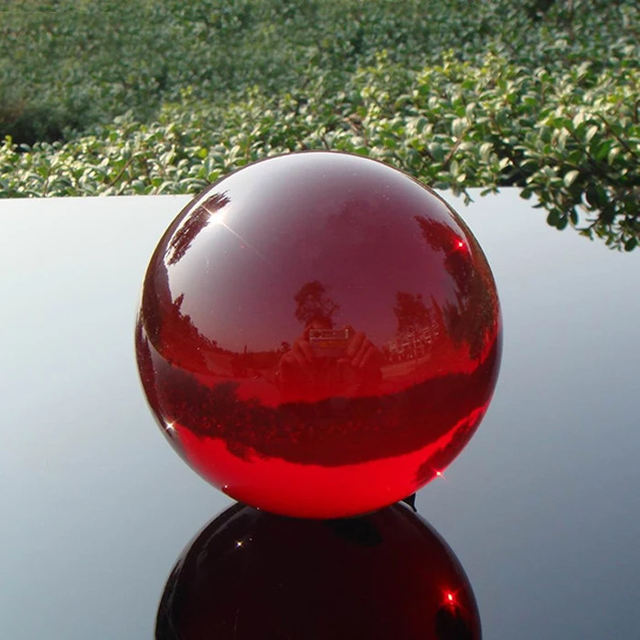 

50mm Quartz Crystal Glass Red Obsidian Stone Ball Asian Rare Natural Feng Shui Crystals Sphere Magic Healing Balls