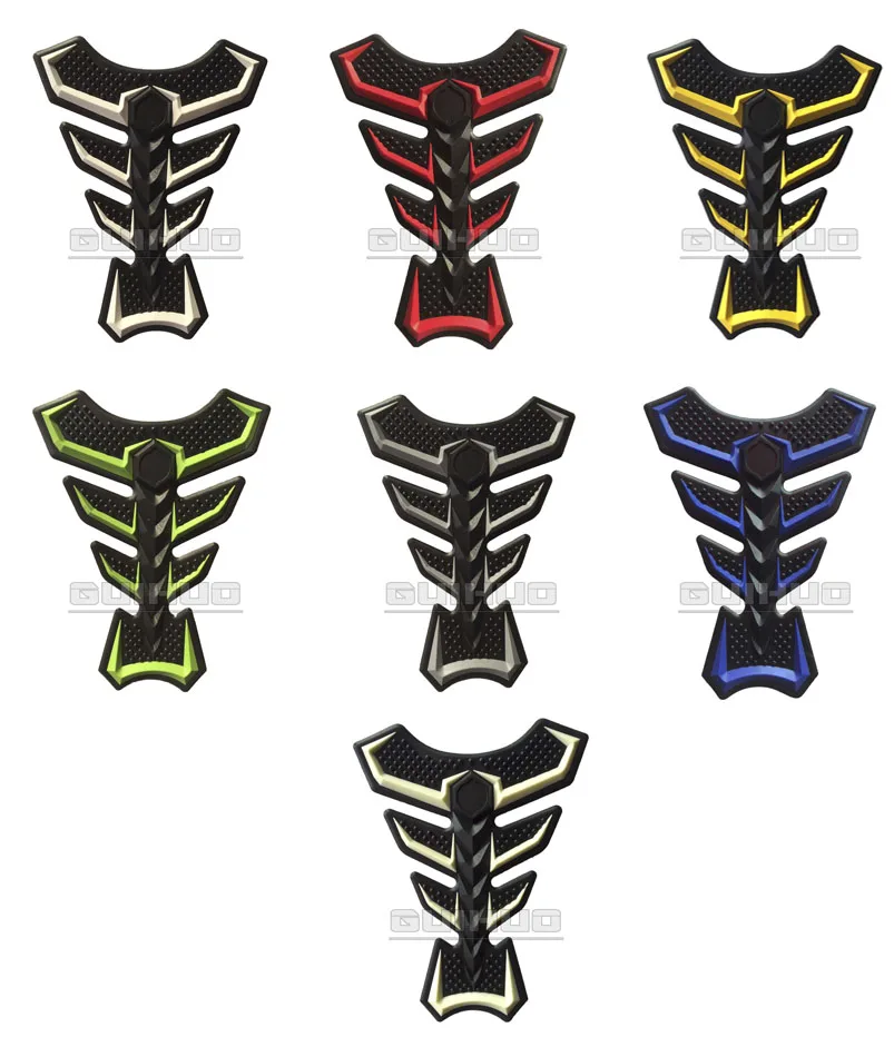 Бесплатная доставка 3D резиновая наклейка для мотоцикла топливный бак колодки