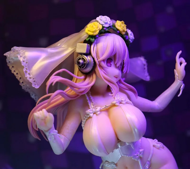 Anime Super Sonico 10th Anniversary Wedding Bikini 24cm Sexy Girl PVC Action Figure Collection Model Doll | Игрушки и хобби