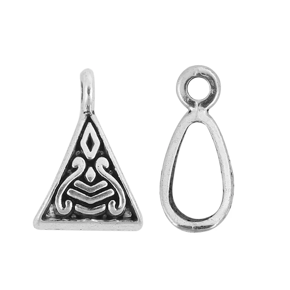 DoreenBeads сплав на основе цинка серебристый цвет Треугольный Стиль сделай сам
