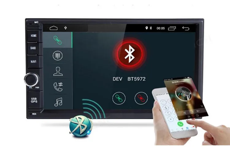2 din универсальное радио автомобильное Android Automotivo RDS GPS Navi аудио стерео Авто ПК
