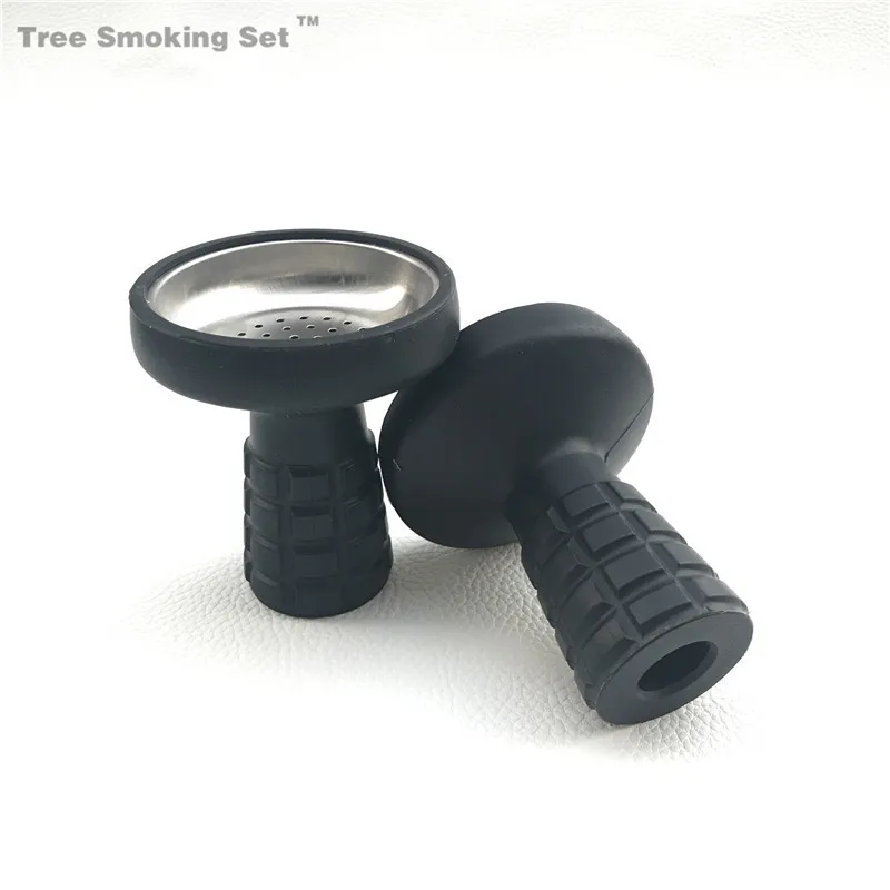 TWAN0389 1 шт Силиконовая чаша с металлической чашей для кальяна soex tobacco fit caloud уголь