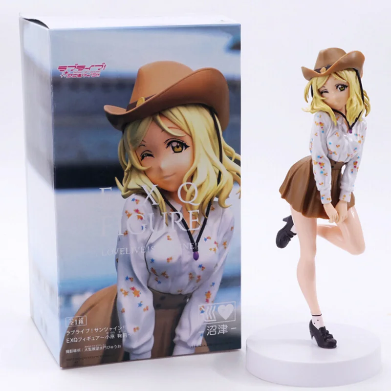style D with box 24 см аниме Love Live EXQ SUNSHINE Girls School Idol Project Kunikida Hanamaru Ruby Kurosawa ПВХ фигурка Коллекционная модель игрушки - Цвет: style D with box