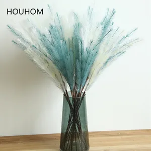 Искусственные цветы, искусственная плюшевая трава, букет, искусственные растения, сделай сам, свадебное украшение для дома, искусственные цветы, сушеные цветы