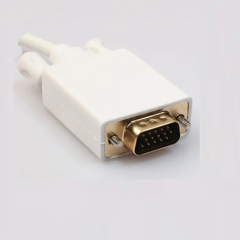 100 шт./лот * интерфейс Thunderbolt мини порт дисплея для vga Mini DP к VGA папа MFI Кабель адаптер