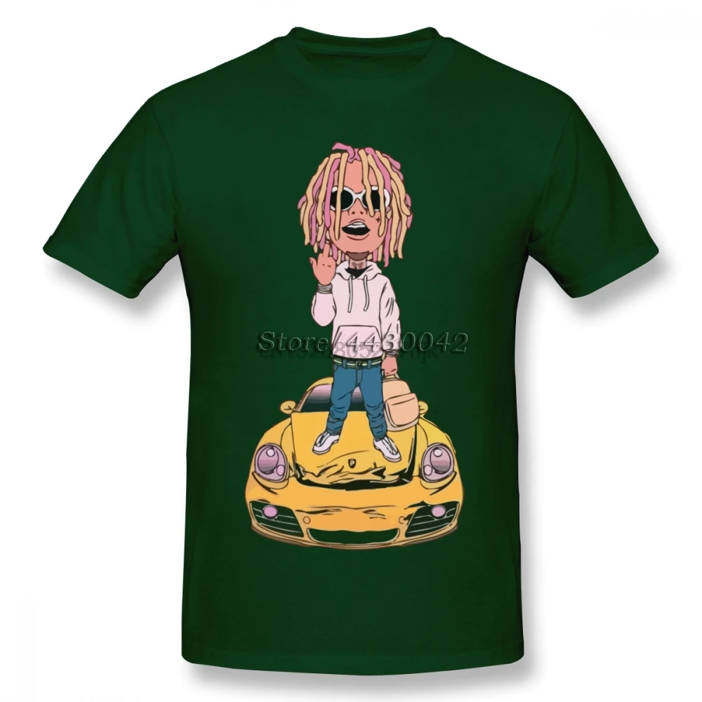 Lil Pump Рэппер футболка для мужчин дропшиппинг Лето короткий рукав хлопок плюс