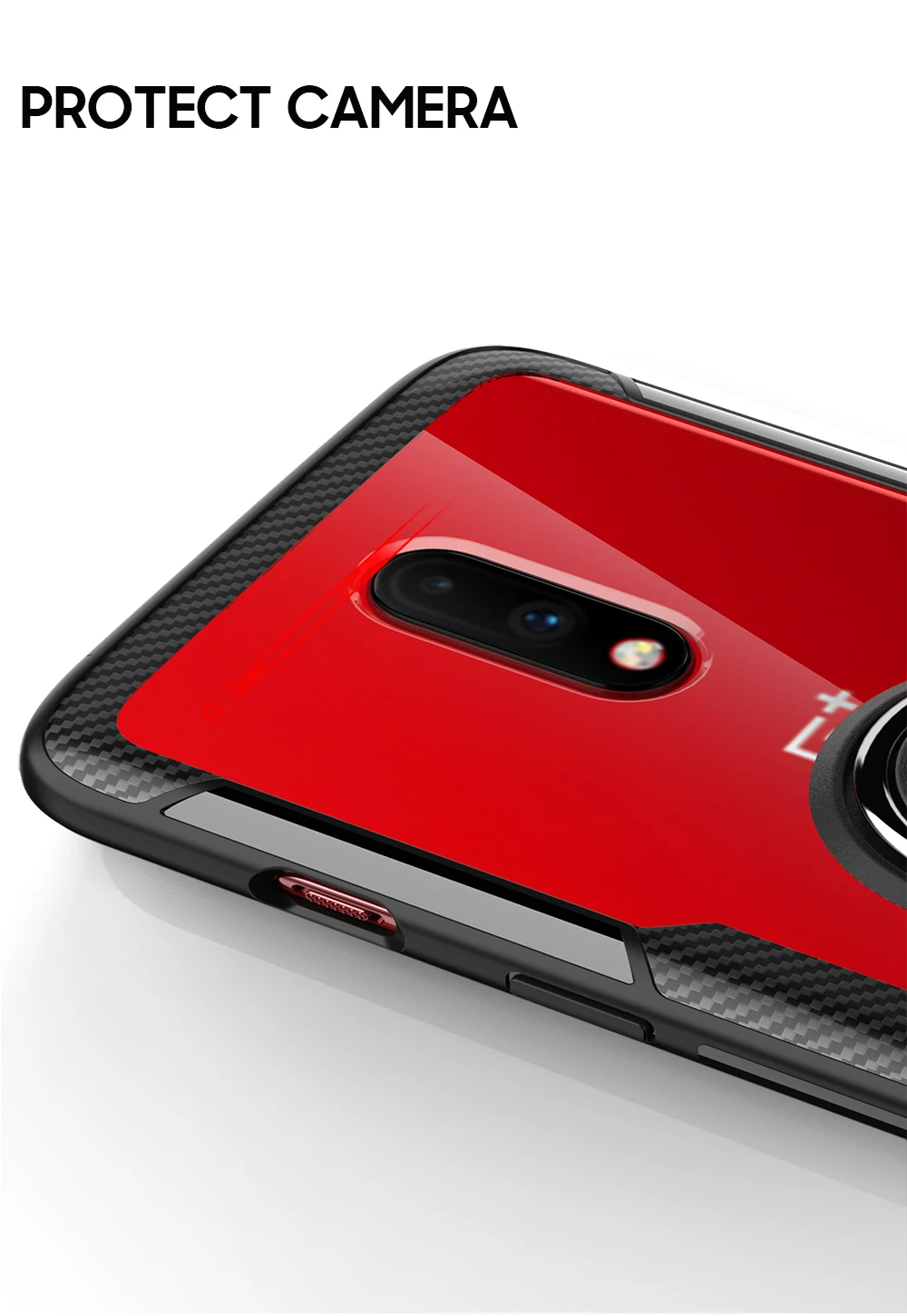 Для Oneplus 7 Чехол HD прозрачный магнитный автомобильный держатель чехол для Oneplus 6T 7 полное защитное кольцо задняя крышка One plus 6T capa