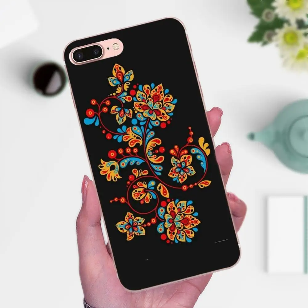 Мягкий силиконовый прозрачный чехол из ТПУ для Xiaomi Redmi Note 2 3 3S 4 4A 4X 5 5A 6 6A Pro Plus Khokhloma