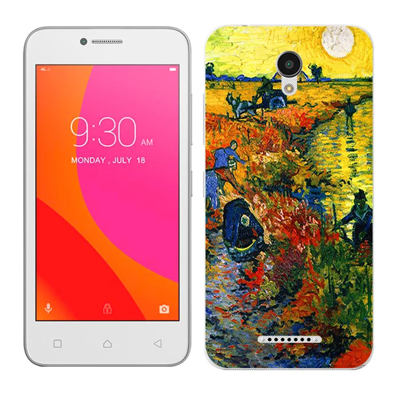 Мягкий чехол для телефона Lenovo Vibe A2016A40 A Plus A1010 A20 A1010a20 задняя крышка с цветочным