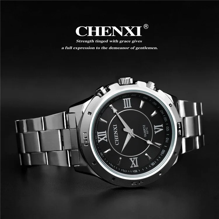 Горячая Распродажа стильные три вида цветов на выбор CHENXI CX-027C мужские часы из