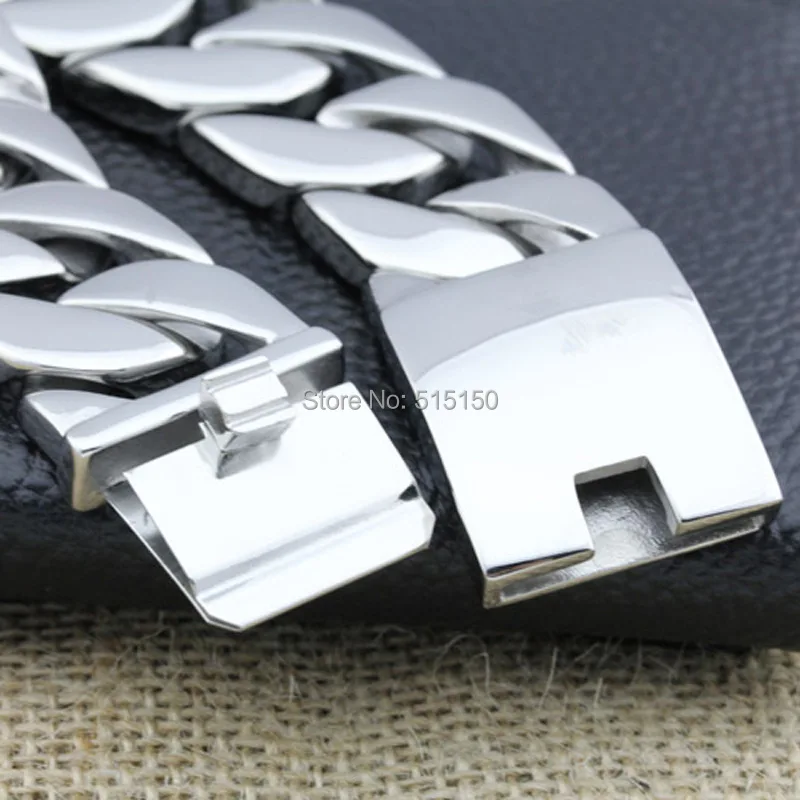 Оптовая продажа ювелирных изделий тяжелый браслет из нержавеющей стали 316L для