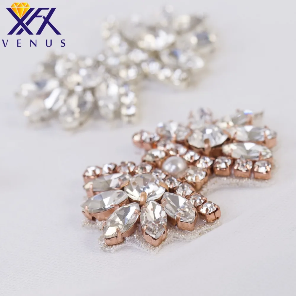 XFX VENUS 1 пара блестящее свадебное платье ручной работы со стразами с аппликацией