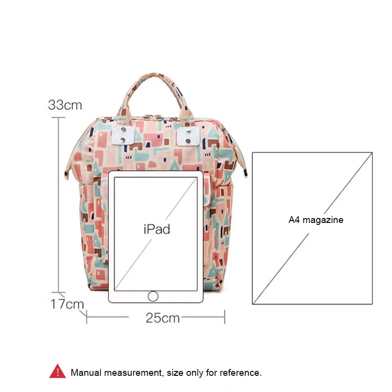

Lequeen Backpack Diaper bag Lightweight Mommy bag Baby maternity Travel bag Multiple Mixture color Nursing Bag