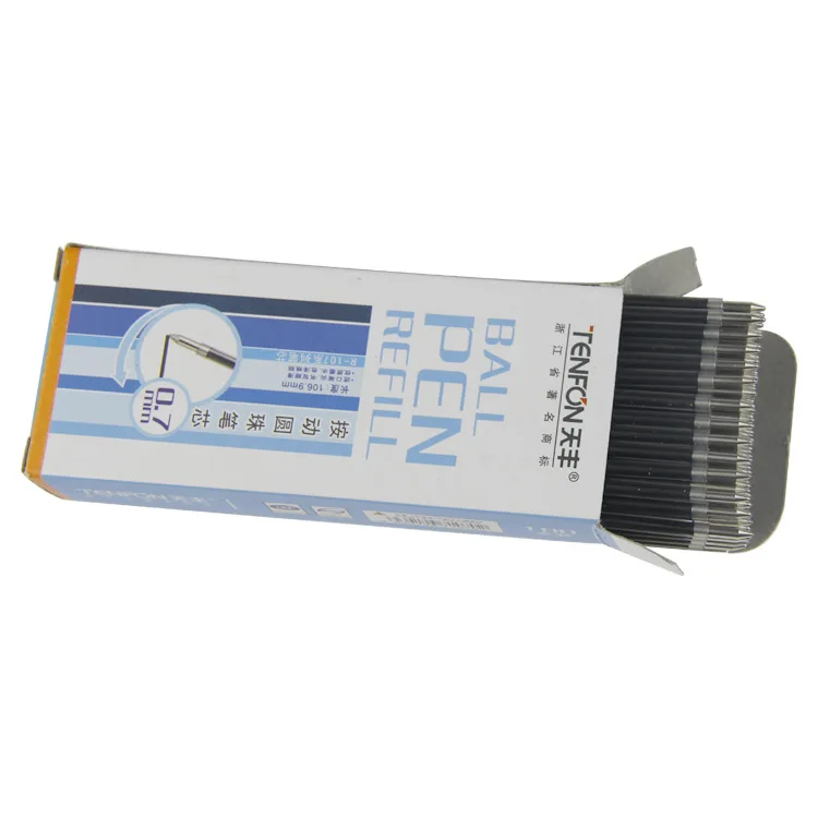 Стержни для шариковой ручки 10 шт./лот черные синие красные 0 7 мм |