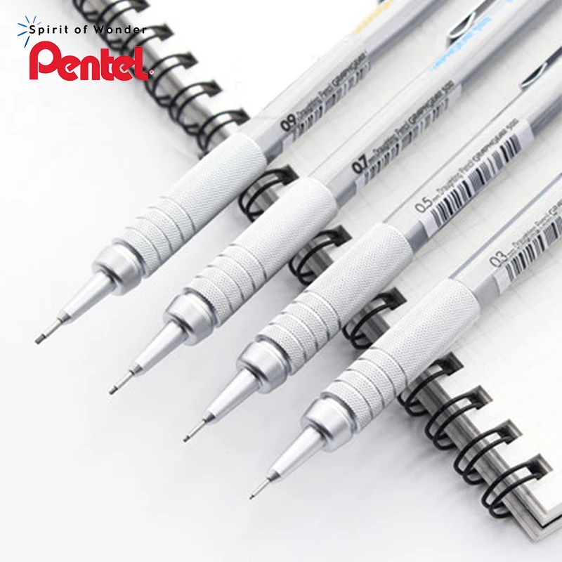 Pentel PG515 PG513 PG517 PG519 металлик скраб рисунок механический карандаш 0,3/0,4/0,5/0,7/0,9 мм офисные и школьные принадлежности