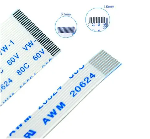 

10Pcs FPC Flexible Flat Cable FFC 1.0MM 100MM A B type 4P 5P 6P 8P 10P 12P 14P 16P 18P 20P 22P 24P 26P 30P 32P 10cm Connector