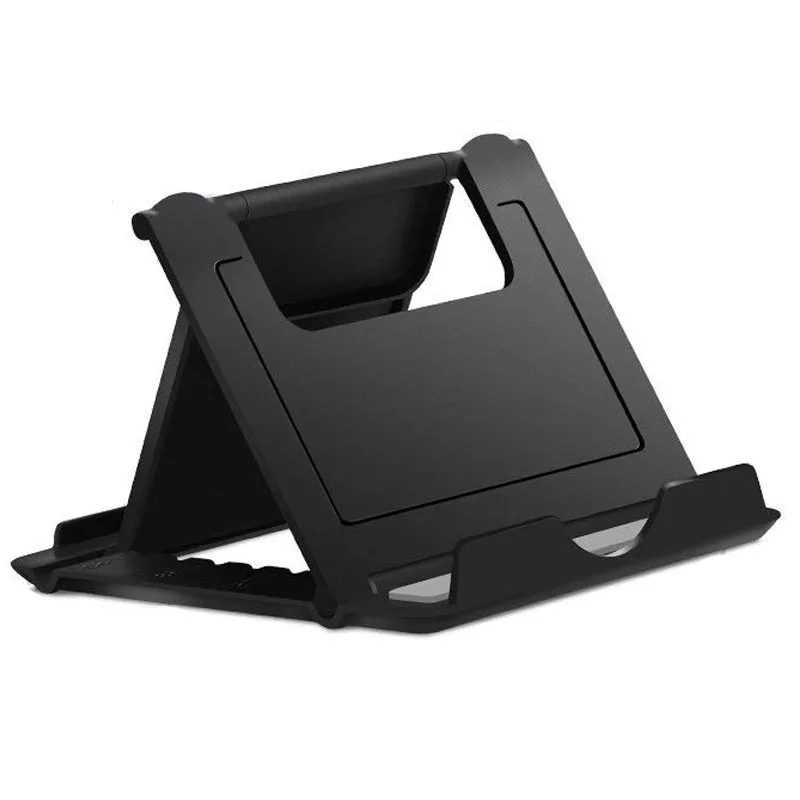 Hsmeilleur Universtal Подставка для планшета держатель для iPad Mini samsung Tablet смартфонов iPhone XS Max 8 Plus X samsung настольная подставка - Цвет: Черный