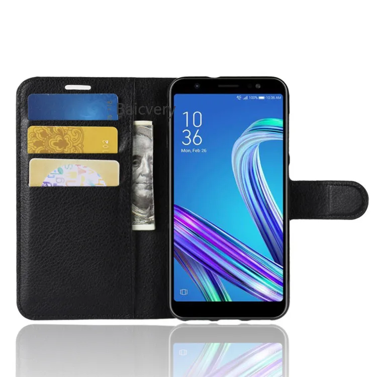 Стильный чехол-Кошелек из искусственной кожи для ASUS Zenfone MAX M1 ZB555KL полностью